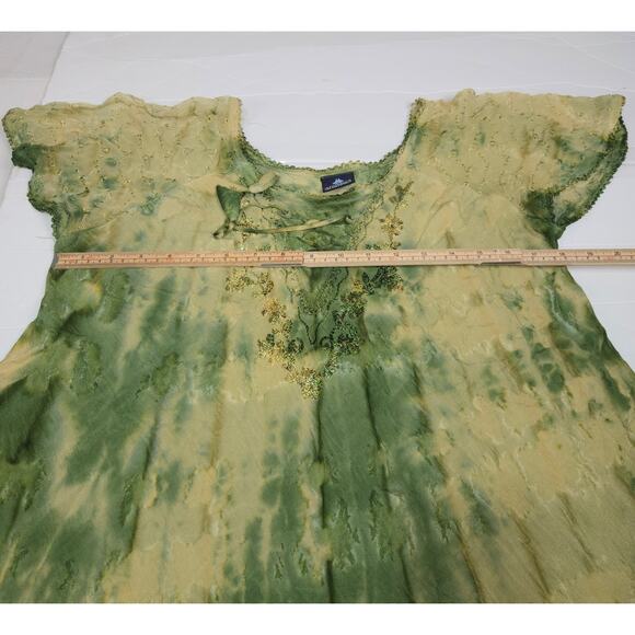 Advance Womens OSFM Top Embroidered Sequins Goblincore Fairy grunge Festival - Picture 9 of 11